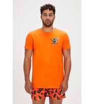BAD BEAR Bite Orange Men's T-Shirt (Turuncu)