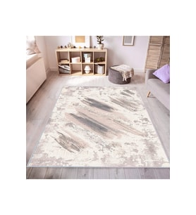 Rovigo Home Dijital Baskı Yıkanabilir Kaymaz Taban Salon Halısı RVG0538 (Bej)