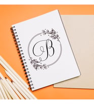 Baş Harf Tasarımlı Defter Kişiye Özel