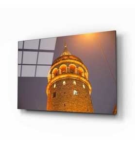 Galata Kulesi Cam Tablo