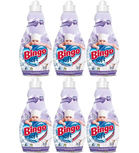 Bingo Soft Çamaşır Yumuşatıcı Konsantre 1440ML Sensitive (Hipoalerjenik) (6 Lı Set)
