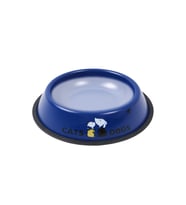 RENKli Metal Mama Kabı, Kedi Köpek Mama Su Kabı 20 cm (Mavi)
