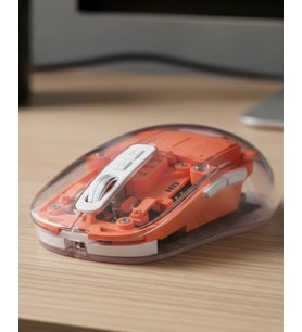 Şeffaf Kablosuz Mouse Bluetooth Bağlantılı Sessiz Tıklama - Lisinya