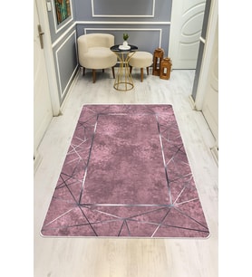 Modern Desenli Dijital Baskı Kaymaz Taban Halı H0124