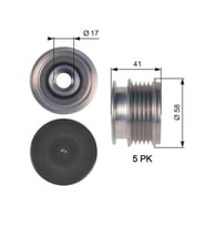GATES OAP7126 Alternator Kasnagi 30667682
