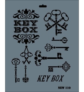 Rich New Seri N-110 Stencil 35x25 cm