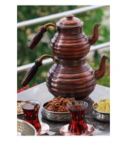 BAKIR ÇAYDANLIK DİLİMLİ MODEL OKSİTLİ RENK