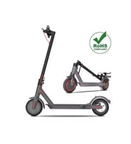 Elektrikli Scooter  Bisikleti katlanabilir  e-bisiklet scooter Çift Amortisörlü (Siyah-Gri)