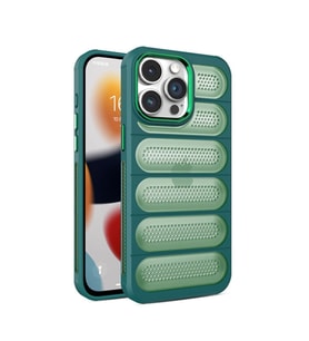 Apple İphone 14 Pro Max Kılıf Airmax Silikon Kapak - Koyu Yeşil