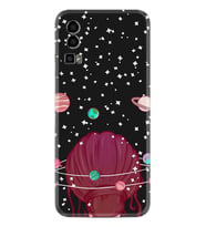 General Mobile GM 23 Kılıf Resimli Desenli Baskılı Silikon Space Woman 1311