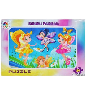 Laço Kids Kelebek Kızlar Frame Puzzle 24 Parça LCFRM003