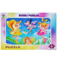 Laço Kids Kelebek Kızlar Frame Puzzle 24 Parça LCFRM003