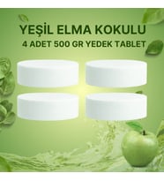 2 Adet 2x500Gr - YEŞİL ELMA - Nem Alıcı Rutubet Giderici Yedek Tablet