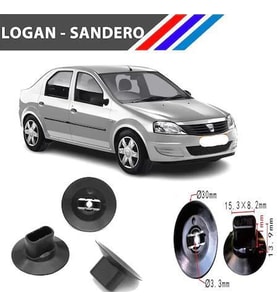 Dacia Logan Sandero Bagaj Ve Davlumbaz Klipsi 7703081056 M1697-2 25 Adet