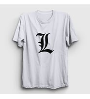 Presmono Unisex Beyaz Logo L Anime Death Note T-Shirt 129648tt (Beyaz)