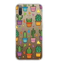 PrintiFy General Mobile GM 10 ile Uyumlu 1mm Slim Fit Water Color 4 Baskılı Şeffaf  Kılıf