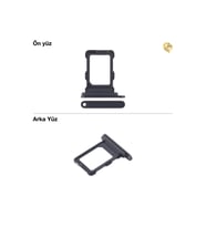 iPhone 16 Pro Max Sim İç Yuvası Tepsisi Aparatı Çekmecesi Kart Yuvası Tray Tekli (Siyah)