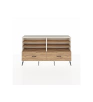 Arges Konsol 6 Raflı 2 Çekmeceli  176x30x99 Aytaşı-Çam