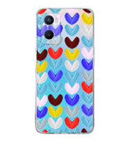 PrintiFy Oppo A96 4G ile Uyumlu Water Color 1  Kamera Korumalı Şeffaf  Kılıf
