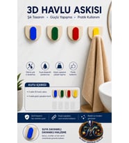 Delmeden Güçlü Yapışan Modern Havlu Askılığı