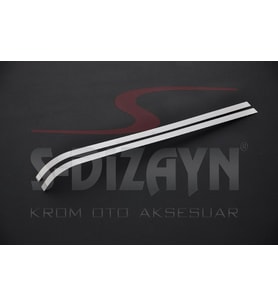 Fiat Fiorino Uyumlu Krom Sürgülü Kapı Çıtası 2 Parça 2008 Üzeri