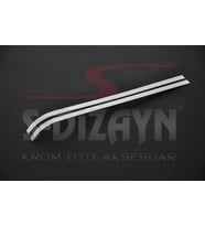 Fiat Fiorino Uyumlu Krom Sürgülü Kapı Çıtası 2 Parça 2008 Üzeri