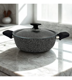 VİVALDİ Granit Basık Tencere 28 cm