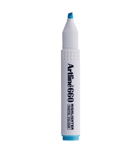 Artline Kesik Uçlu Fosforlu Kalem 1,0-4,0 MM Pastel Mavi (12 Li Paket)