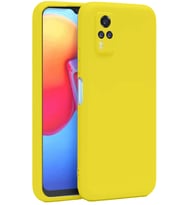 Y53S Kılıf Nano içi Kadife Silikon - Sarı