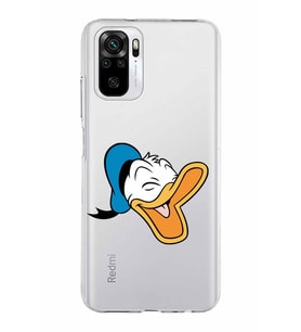 Xiaomi Redmi Note 10s Uyumlu Kapak Donald Duck Tasarımlı Şeffaf Silikon Kılıf