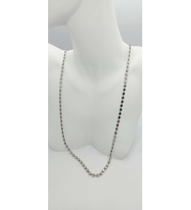 Silver Renk Ezme Zincir (60 CM)