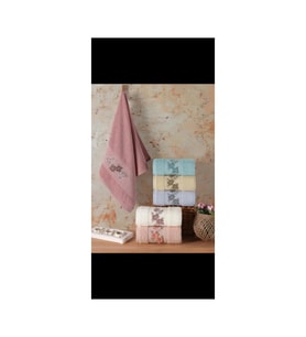 Emily Style 4 6lı Havlu 50x90 Asorti