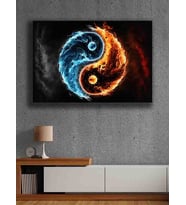 Koç stüdyo Modern tasarım kanvas tablo 50x70 (Çok Renkli)
