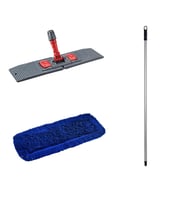 Orlon Mavi Statik Toz Mop Takımı Seti - 50 Cm. - Mop + Tutucu + Sap - 1 Takım