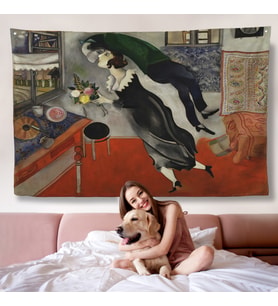 Marc Chagall - Birthday Doğum Günü Duvar Örtüsü-7057