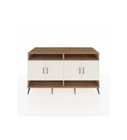 Kronos Konsol 6 Raflı 4 Kapaklı 176x59x99 Çam-Aytaşı/Antrasit