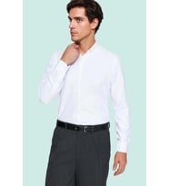 Erkek Slim Fit Gömlek Kolay Ütü Standart Kol Yaka Casual Günlük Kullanım Dayanıklı Malzeme