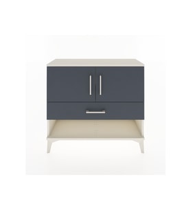 Arges Şifonyer 2 Raflı Tek Çekmeceli 2 Kapaklı 88x30x80 Aytaşı-Antrasit