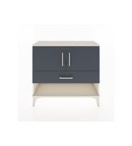 Arges Şifonyer 2 Raflı Tek Çekmeceli 2 Kapaklı 88x30x80 Aytaşı-Antrasit
