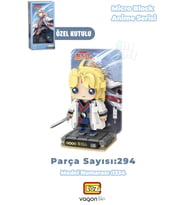 Loz Micro Anime Serisi 1334 Modeli 294 Parça Dekoratif Oyuncak Yapım Seti Yapı Blok FFLZ-1334