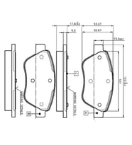 BOSCH 0986TB2835 On Fren Balatasi 77362179 9949556