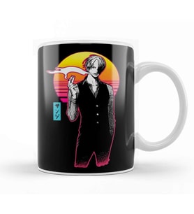 Sanji Retro Back Kupa Bardak Porselen