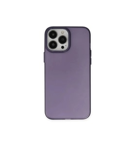 Durukar® iPhone 14 Pro Kılıf Modos Metal Kapak - Derin Mor