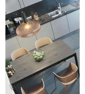 Rsylight Rustik Dekoratif Metal Modern Bal Opal Camlı Tekli  Avize Çap:30 cm