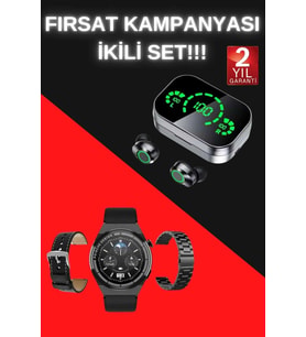 Tws Bluetooth Kulaklık Ve Akıllı Saat Uyku Takibi Nabız Ölçer Uzun Pil Ömrü