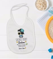 BK Kids Kişiye Özel Sıkıntı Yok Dedem Halleder Tasarımlı Bebek Mama Önlüğü - Model 1