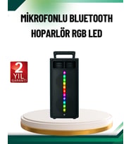 Şarjlı Işıklı Bluetooth Hoparlör  Usb, Aux, Tf Kart Ve Radyo Destekli