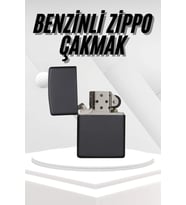 Hediyelik Zarif Siyah Benzinli Çakmak