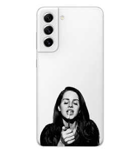 Samsung Galaxy S22 Uyumlu Lana Del Rey Desenli Şeffaf Telefon Kılıfı