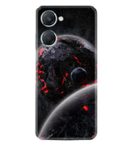 Vivo Y18 Kılıf Desenli Silikon Platinium Series Dark World 1867